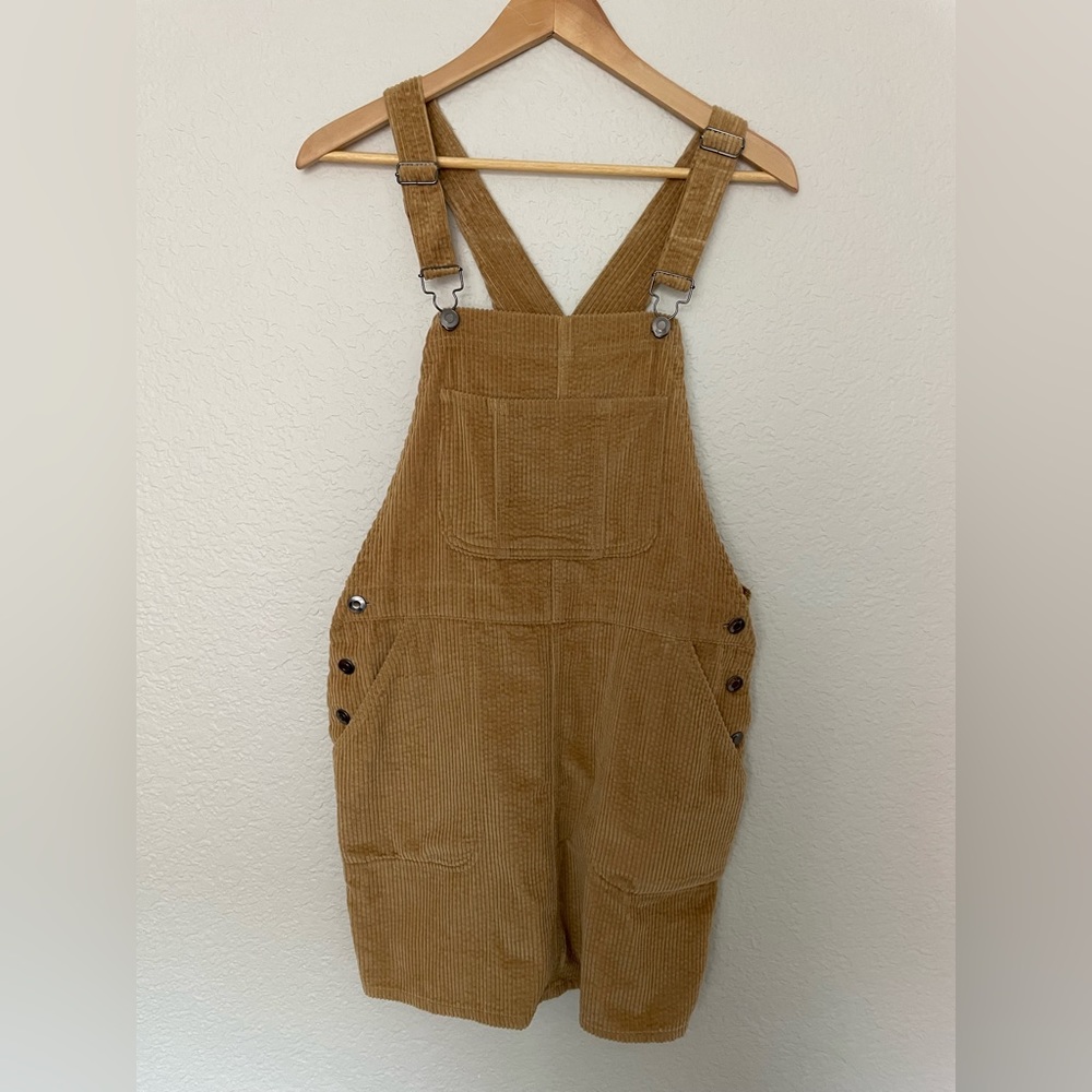 Corduroy overall dress